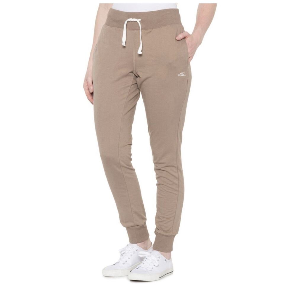 O'Neill Sweats French Terry Joggers Running Sweatpants Womens XS Taupe